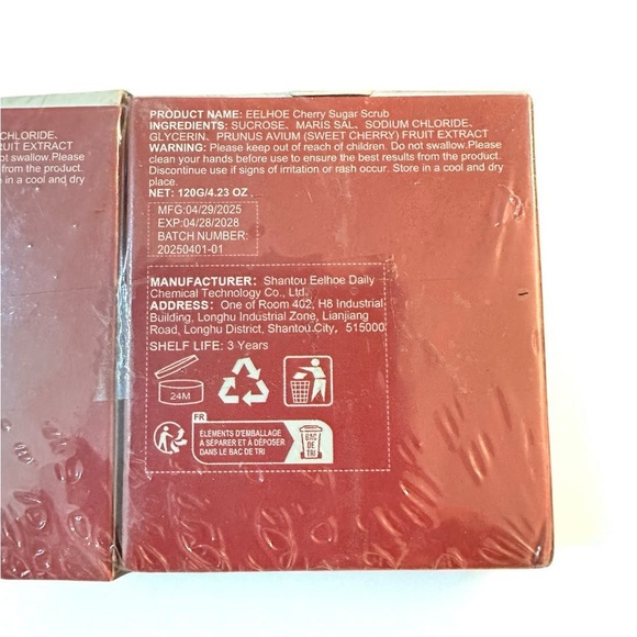 Cherry Sugar Scrub 2 Jars 4.23 oz Each Jar - Picture 7 of 10